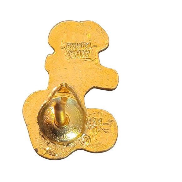 Vintage Snoopy Tie Tack Pin With Chain Enamel Green Sweater Peanuts Collectible - Picture 7 of 7